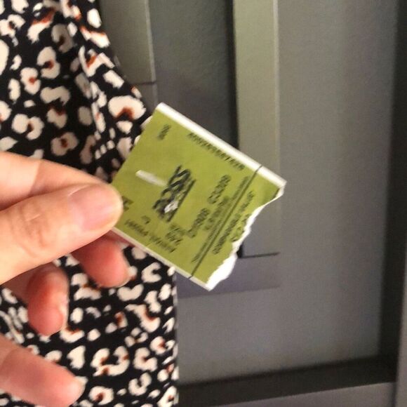 MWT LA + Image Black and beige printed razorback cropped top fitness with pads X - Picture 3 of 5